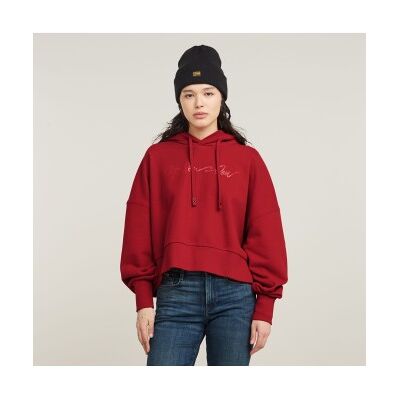 G-Star für Damen. D25168-D562-1828 Sweatshirt G-Schrift ovs rot (XXS), Lässig, Bio-Baumwolle, Nachhaltig G-Star für Damen. D25168-D562-1828 Sweatshirt G-Schrift ovs rot (XXS), Lässig, Bio-Baumwolle, Nachhaltig