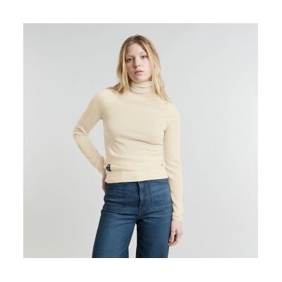 G-Star für Damen. D25510-D847-127 Core Slim beige Pullover (XXS), Lässig, Wolle G-Star für Damen. D25510-D847-127 Core Slim beige Pullover (XXS), Lässig, Wolle