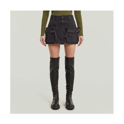 G-Star für Damen. D27703-D772-G756 Cargo Mini-Rock schwarz (26), Lässig, Nachhaltig, Recycelte Baumwolle G-Star für Damen. D27703-D772-G756 Cargo Mini-Rock schwarz (26), Lässig, Nachhaltig, Recycelte Baumwolle