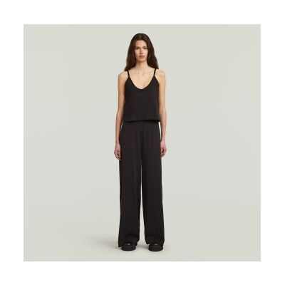 G-Star für Damen. D27874-D609-6484 Jumpsuit Spaghetti Strap Lose schwarz (S), Lässig, Baumwolle, Ärmellos / Hosenträger G-Star für Damen. D27874-D609-6484 Jumpsuit Spaghetti Strap Lose schwarz (S), Lässig, Baumwolle, Ärmellos / Hosenträger