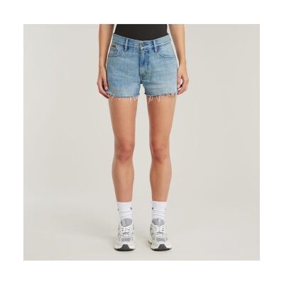 G-Star für Damen. D24376-D788-H119 Shorts True Raw Edge blau (27), Lässig, Baumwolle, Denim G-Star für Damen. D24376-D788-H119 Shorts True Raw Edge blau (27), Lässig, Baumwolle, Denim