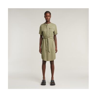 G-Star für Damen. D26157-D573-6057 Gürtelkleid grün (XS), Lässig, Viskose, Kurzarm G-Star für Damen. D26157-D573-6057 Gürtelkleid grün (XS), Lässig, Viskose, Kurzarm
