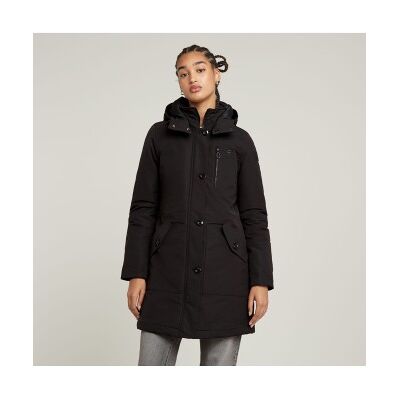 G-Star für Damen. D26404-D908-6484 Wodan Parka mit Kapuze und Innenfutter schwarz (S), Lässig, Recyceltes Polyester, Nachhaltig G-Star für Damen. D26404-D908-6484 Wodan Parka mit Kapuze und Innenfutter schwarz (S), Lässig, Recyceltes Polyester, Nachhaltig