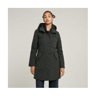 G-Star für Damen. D26404-D908-995 Wodan dunkelgrauer, eng anliegender, gefütterter Parka mit Kapuze (XS), Lässig, Recyceltes Polyester, Nach G-Star für Damen. D26404-D908-995 Wodan dunkelgrauer, eng anliegender, gefütterter Parka mit Kapuze (XS), Lässig, Recyceltes Polyester, Nach