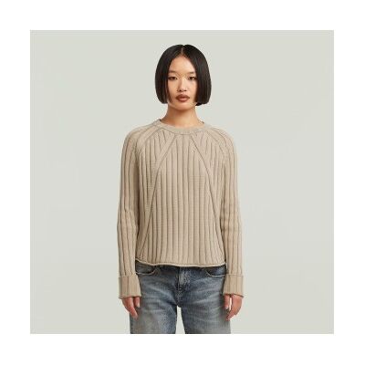G-Star für Damen. D27725-D630-D848 Gewaschener beiger Pullover (XXS), Lässig, Baumwolle, Langarm G-Star für Damen. D27725-D630-D848 Gewaschener beiger Pullover (XXS), Lässig, Baumwolle, Langarm
