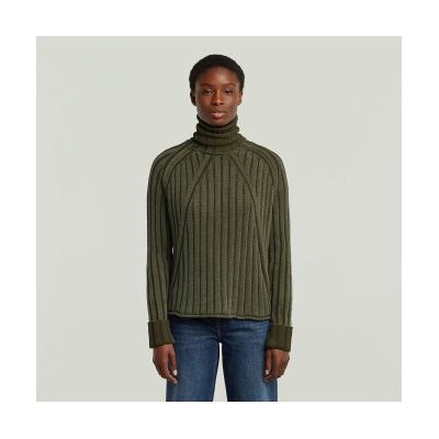 G-Star für Damen. D27172-D630-C793 Grüner Pullover mit gewaschener, loser Schildkröte (XXS), Lässig, Baumwolle, Langarm G-Star für Damen. D27172-D630-C793 Grüner Pullover mit gewaschener, loser Schildkröte (XXS), Lässig, Baumwolle, Langarm