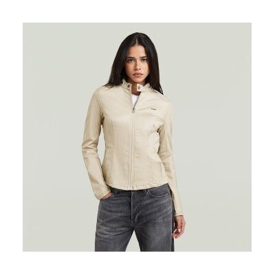 G-Star für Damen. D28432-C105-1214 Lynn Bikerjacke beige (36/32), Lässig, Bio-Baumwolle, Nachhaltig G-Star für Damen. D28432-C105-1214 Lynn Bikerjacke beige (36/32), Lässig, Bio-Baumwolle, Nachhaltig