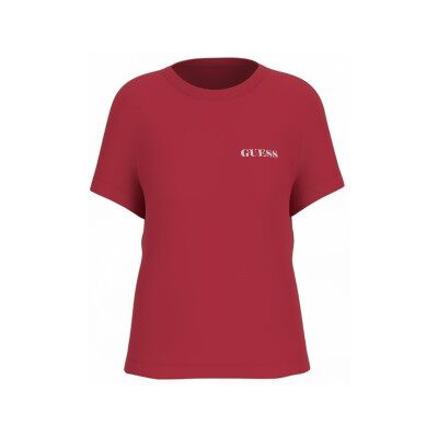 Guess für Damen. W5RI04I3Z14 T-shirt illustration rot (XS), Lässig, Baumwolle, Kurzarm Guess für Damen. W5RI04I3Z14 T-shirt illustration rot (XS), Lässig, Baumwolle, Kurzarm