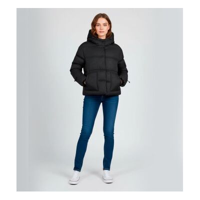 Guess für Damen. W5BL43W2902 Daisy Steppjacke schwarz (L), Lässig, Polyester Guess für Damen. W5BL43W2902 Daisy Steppjacke schwarz (L), Lässig, Polyester