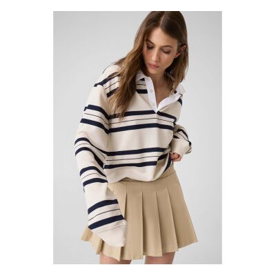 Guess für Damen. W6YD14W2940 Minirock Juliane mit Falten beige (M), Lässig, Baumwolle Guess für Damen. W6YD14W2940 Minirock Juliane mit Falten beige (M), Lässig, Baumwolle