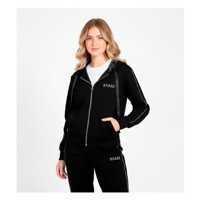 Guess für Damen. W6RQ12KBYE2 Sweatshirt New Scuba schwarz (XS), Lässig, Polyester Guess für Damen. W6RQ12KBYE2 Sweatshirt New Scuba schwarz (XS), Lässig, Polyester