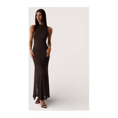 Guess für Damen. W6GK16K2953 Braunes Kleid New Liza (L), Lässig, Polyamid, Ärmellos / Hosenträger Guess für Damen. W6GK16K2953 Braunes Kleid New Liza (L), Lässig, Polyamid, Ärmellos / Hosenträger