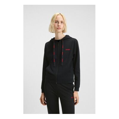 HUGO für Damen. 50556350 Sweatshirt Id schwarz (S), Heimtextilien, Baumwolle, Langarm HUGO für Damen. 50556350 Sweatshirt Id schwarz (S), Heimtextilien, Baumwolle, Langarm