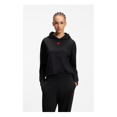 HUGO für Damen. 50556816 Signature Sweatshirt schwarz (XL), Heimtextilien, Baumwolle, Langarm HUGO für Damen. 50556816 Signature Sweatshirt schwarz (XL), Heimtextilien, Baumwolle, Langarm
