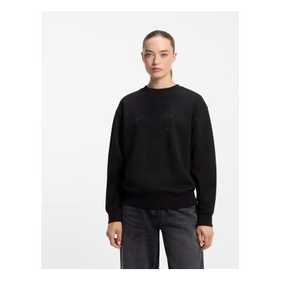 HUGO für Damen. 50570917 Danicey Sweatshirt schwarz (XL), Lässig, Baumwolle HUGO für Damen. 50570917 Danicey Sweatshirt schwarz (XL), Lässig, Baumwolle