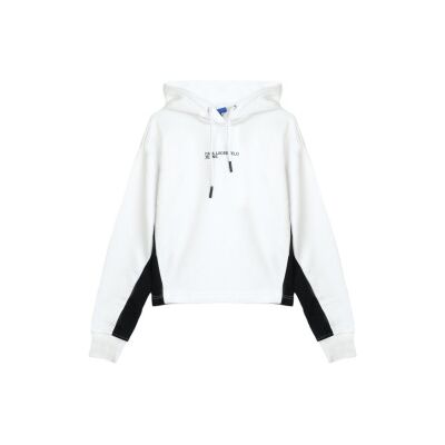 Karl Lagerfeld für Damen. A1W20017 Hoodie schwarz, weiß (S), Lässig, Baumwolle Karl Lagerfeld für Damen. A1W20017 Hoodie schwarz, weiß (S), Lässig, Baumwolle