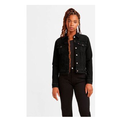 Levi's für Damen. 29945-0070 Original Trucker Jacke schwarz (M), Lässig, Baumwolle, Langarm Levi's für Damen. 29945-0070 Original Trucker Jacke schwarz (M), Lässig, Baumwolle, Langarm