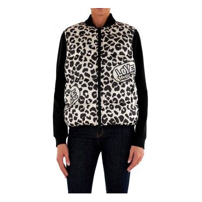 Love Moschino für Damen. W H 814 00 T 359A Weste Animalprint beige,schwarz (38), Lässig, Tierdruck, Polyester Love Moschino für Damen. W H 814 00 T 359A Weste Animalprint beige,schwarz (38), Lässig, Tierdruck, Polyester