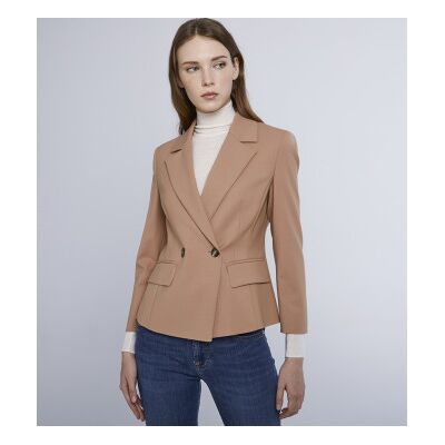 Marella für Damen. 2423046101200 Brauner Themenblazer (38), Lässig, Party, Klassisch, Polyester Marella für Damen. 2423046101200 Brauner Themenblazer (38), Lässig, Party, Klassisch, Polyester