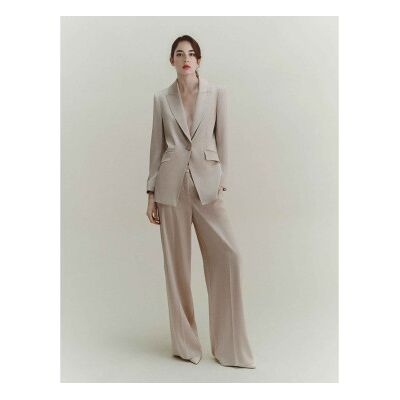 Marella für Damen. 2523046191200 Beige Cognacfarbene Satinjacke (38), Lässig, Polyester Marella für Damen. 2523046191200 Beige Cognacfarbene Satinjacke (38), Lässig, Polyester