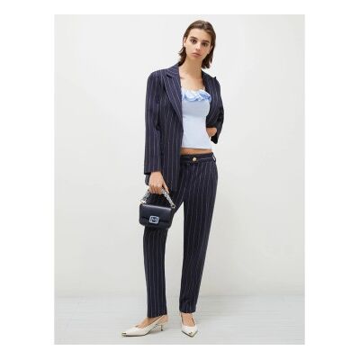 Marella für Damen. 2513131061200 Rocco marineblaue Hose (38), Lässig, Party, Klassisch, Viskose Marella für Damen. 2513131061200 Rocco marineblaue Hose (38), Lässig, Party, Klassisch, Viskose
