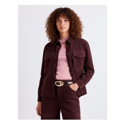 Marella für Damen. 2613441081200 Wildleder Überhemd Mllapogeo kastanienbraun (40), Lässig, Langarm, Bordeaux Marella für Damen. 2613441081200 Wildleder Überhemd Mllapogeo kastanienbraun (40), Lässig, Langarm, Bordeaux