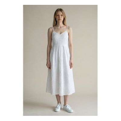 Marella für Damen. 2613221052200 Mllfiore Kleid weiß (40), Lässig, Baumwolle, Ärmellos / Hosenträger Marella für Damen. 2613221052200 Mllfiore Kleid weiß (40), Lässig, Baumwolle, Ärmellos / Hosenträger