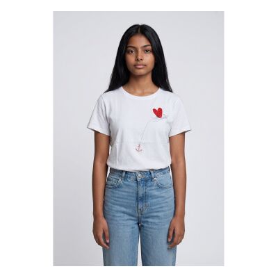 Penny Black für Damen. 2611971053200 Pbbsole T-shirt weiß (M), Lässig, Baumwolle, Kurzarm Penny Black für Damen. 2611971053200 Pbbsole T-shirt weiß (M), Lässig, Baumwolle, Kurzarm