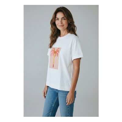 PennyBlack für Damen. 2611971033200 T-Shirt PBBSABBIA weiß (M), Lässig, Baumwolle, Kurzarm PennyBlack für Damen. 2611971033200 T-Shirt PBBSABBIA weiß (M), Lässig, Baumwolle, Kurzarm