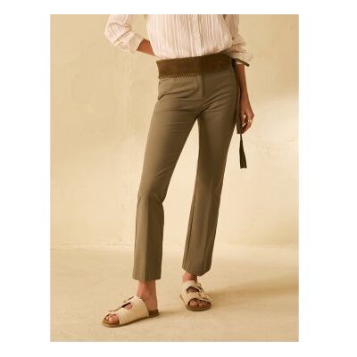 PennyBlack für Damen. 2611131043200 Weite Hose Pbbflaren grün (42), Lässig, Baumwolle PennyBlack für Damen. 2611131043200 Weite Hose Pbbflaren grün (42), Lässig, Baumwolle