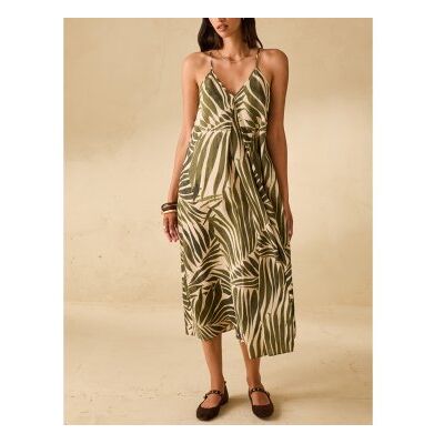 PennyBlack für Damen. 2611221113200 Kleid Pbbanta grün (46), Lässig, Leinen, Ärmellos / Hosenträger PennyBlack für Damen. 2611221113200 Kleid Pbbanta grün (46), Lässig, Leinen, Ärmellos / Hosenträger