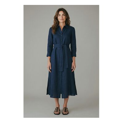 PennyBlack für Damen. 2611221243200 Kleid Pbbtuono navy (42), Blau, Lässig, Leinen, Langarm PennyBlack für Damen. 2611221243200 Kleid Pbbtuono navy (42), Blau, Lässig, Leinen, Langarm