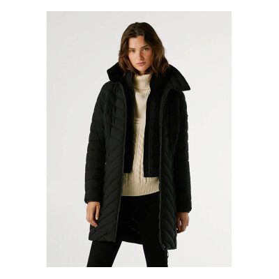 Pepe Jeans für Damen. PL4024356 Sann Langer Duffle Coat schwarz (L), Lässig, Polyester Pepe Jeans für Damen. PL4024356 Sann Langer Duffle Coat schwarz (L), Lässig, Polyester