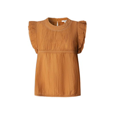 Pepe Jeans für Damen. PL3051379 Bluse Dakota orange (XS), Lässig, Baumwolle, Kurzarm Pepe Jeans für Damen. PL3051379 Bluse Dakota orange (XS), Lässig, Baumwolle, Kurzarm