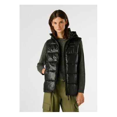Pepe Jeans für Damen. PL4024359 Sussy Weste schwarz (L), Lässig, Polyamid Pepe Jeans für Damen. PL4024359 Sussy Weste schwarz (L), Lässig, Polyamid