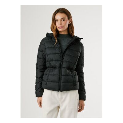 Pepe Jeans für Damen. PL4024378 Sally Jacke schwarz (S), Lässig, Polyamid Pepe Jeans für Damen. PL4024378 Sally Jacke schwarz (S), Lässig, Polyamid