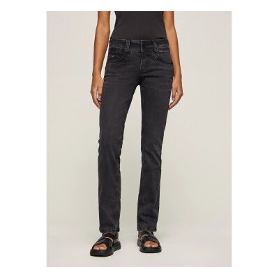 Pepe Jeans für Damen. PL204159VS1 Gen Regular Fit Jeans schwarz (24/34), Lässig, Denim, Bio-Baumwolle, Nachhaltig Pepe Jeans für Damen. PL204159VS1 Gen Regular Fit Jeans schwarz (24/34), Lässig, Denim, Bio-Baumwolle, Nachhaltig