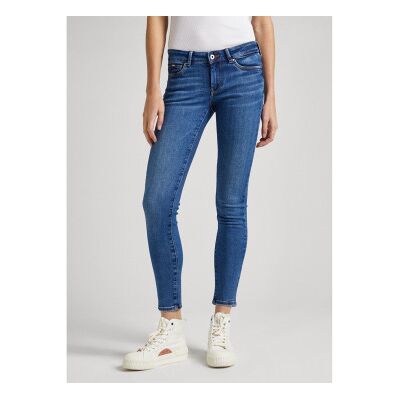Pepe Jeans für Damen. PL204583XW6 Blaue Skinny-Jeans mit niedriger Leibhöhe (25/30), Lässig, Baumwolle, Denim Pepe Jeans für Damen. PL204583XW6 Blaue Skinny-Jeans mit niedriger Leibhöhe (25/30), Lässig, Baumwolle, Denim