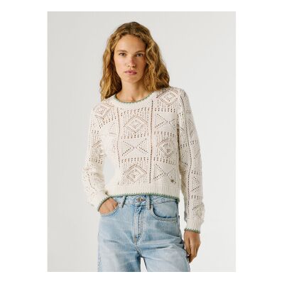 Pepe Jeans für Damen. PL7000135 Pullover Kas beige (M), Lässig, Baumwolle Pepe Jeans für Damen. PL7000135 Pullover Kas beige (M), Lässig, Baumwolle