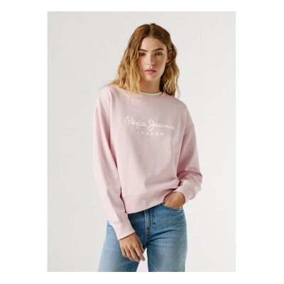 Pepe Jeans für Damen. PL5800072 Rosa Maty-Pullover (L), Lässig, Baumwolle Pepe Jeans für Damen. PL5800072 Rosa Maty-Pullover (L), Lässig, Baumwolle