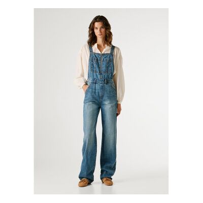 Pepe Jeans für Damen. PL2300015 Elia Denim-Overall blau (S), Lässig, Baumwolle Pepe Jeans für Damen. PL2300015 Elia Denim-Overall blau (S), Lässig, Baumwolle