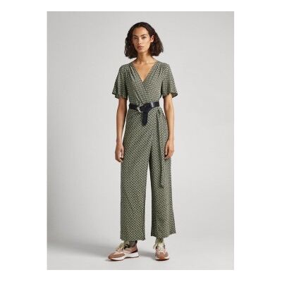 Pepe Jeans für Damen. PL230462 Fama grüner Overall (S), Lässig, Viskose, Kurzarm, Nachhaltig Pepe Jeans für Damen. PL230462 Fama grüner Overall (S), Lässig, Viskose, Kurzarm, Nachhaltig