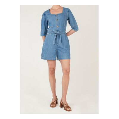 Pepe Jeans für Damen. PL2300014 Martha Jeansoverall blau (L), Lässig, Baumwolle, Denim Pepe Jeans für Damen. PL2300014 Martha Jeansoverall blau (L), Lässig, Baumwolle, Denim