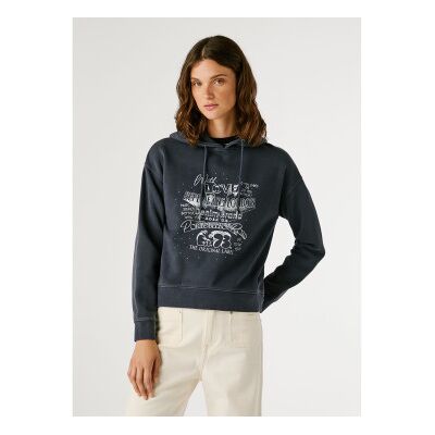 Pepe Jeans für Damen. PL5800010 Sweatshirt Blake grau (L), Baumwolle, Langarm Pepe Jeans für Damen. PL5800010 Sweatshirt Blake grau (L), Baumwolle, Langarm