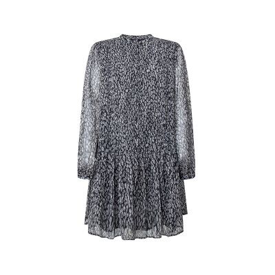 Pepe Jeans für Damen. PL953438 Aminta Kleid schwarz (S), Lässig, Polyester, Langarm Pepe Jeans für Damen. PL953438 Aminta Kleid schwarz (S), Lässig, Polyester, Langarm