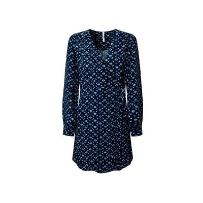 Pepe Jeans für Damen. PL953252 Ernes Kleid navy (M), Lässig, Viskose, Langarm, Nachhaltig, Marine Pepe Jeans für Damen. PL953252 Ernes Kleid navy (M), Lässig, Viskose, Langarm, Nachhaltig, Marine