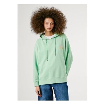 Pepe Jeans für Damen. PL581526 Sweatshirt Angy grün (XL), Lässig, Baumwolle Pepe Jeans für Damen. PL581526 Sweatshirt Angy grün (XL), Lässig, Baumwolle