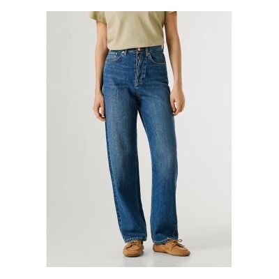 Pepe Jeans für Damen. PL20473944F2 Jeans Barrel Addison blau (28/30), Lässig, Baumwolle, Denim Pepe Jeans für Damen. PL20473944F2 Jeans Barrel Addison blau (28/30), Lässig, Baumwolle, Denim