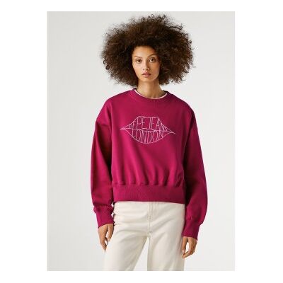 Pepe Jeans für Damen. PL5800042 Sweatshirt Bernis rosa (M), Lässig, Baumwolle Pepe Jeans für Damen. PL5800042 Sweatshirt Bernis rosa (M), Lässig, Baumwolle