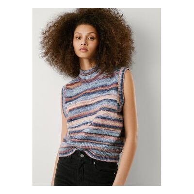 Pepe Jeans für Damen. PL7000009 Mehrfarbige hellblaue Weste (S), Lässig, Polyester, Ärmellos / Hosenträger Pepe Jeans für Damen. PL7000009 Mehrfarbige hellblaue Weste (S), Lässig, Polyester, Ärmellos / Hosenträger